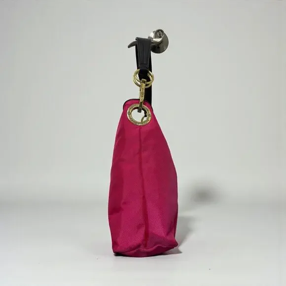 JPK Jean-Pierre Klifa Paris 75 Bucket Shoulder Bag Hot Pink Nylon Canvas - Picture 4 of 8